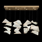 Frozen Glass Pages 54-Inch Linear Pendant