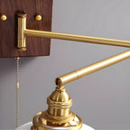 Geometric Ceramic Pull-Chain Wall Light