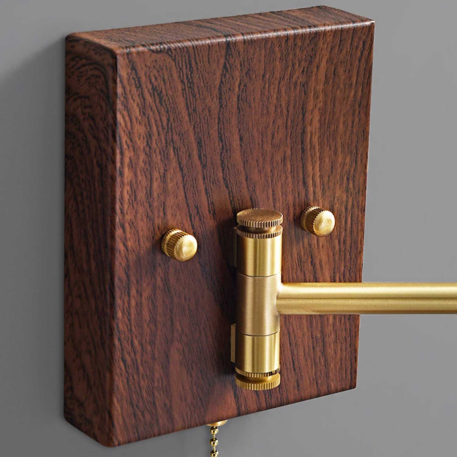 Geometric Ceramic Pull-Chain Wall Light