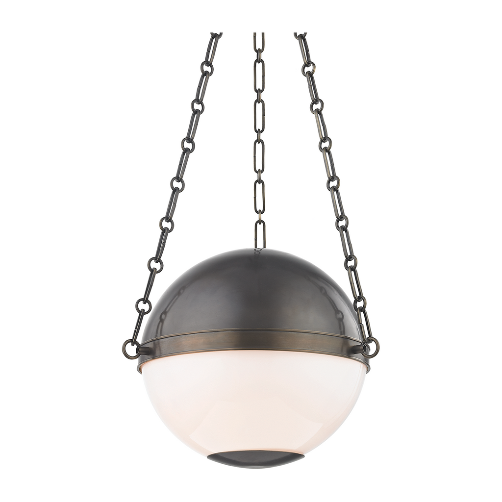 Hudson Valley Lighting Sphere No.2 2 Light 16.5 inch Pendant Ceiling Light / Distressed Bronze