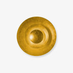 Layered Gold Disc LED Wall Light