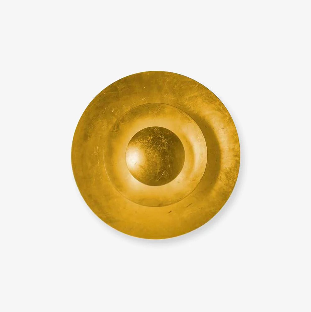 Layered Gold Disc LED Wall Light