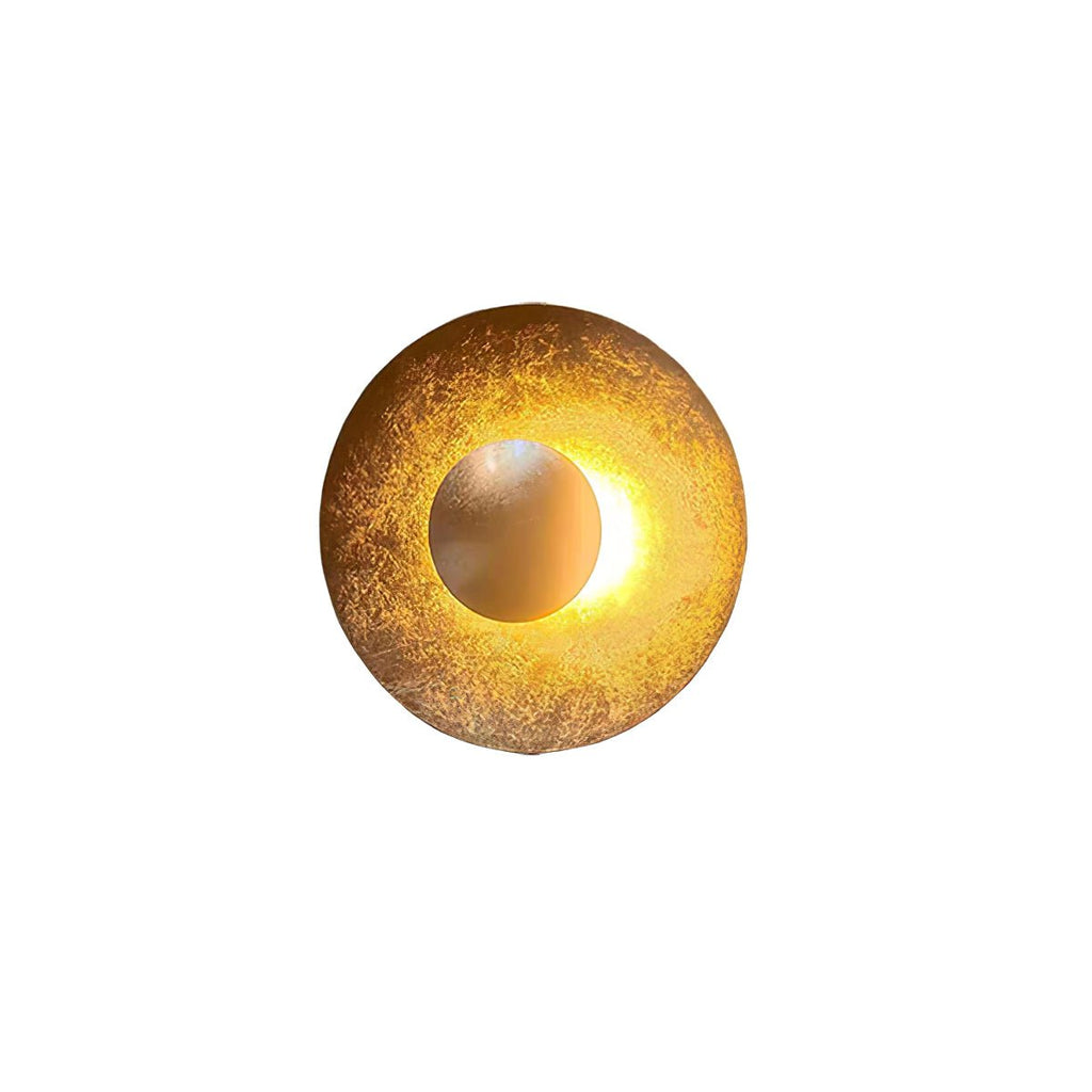 Layered Gold Disc LED Wall Light