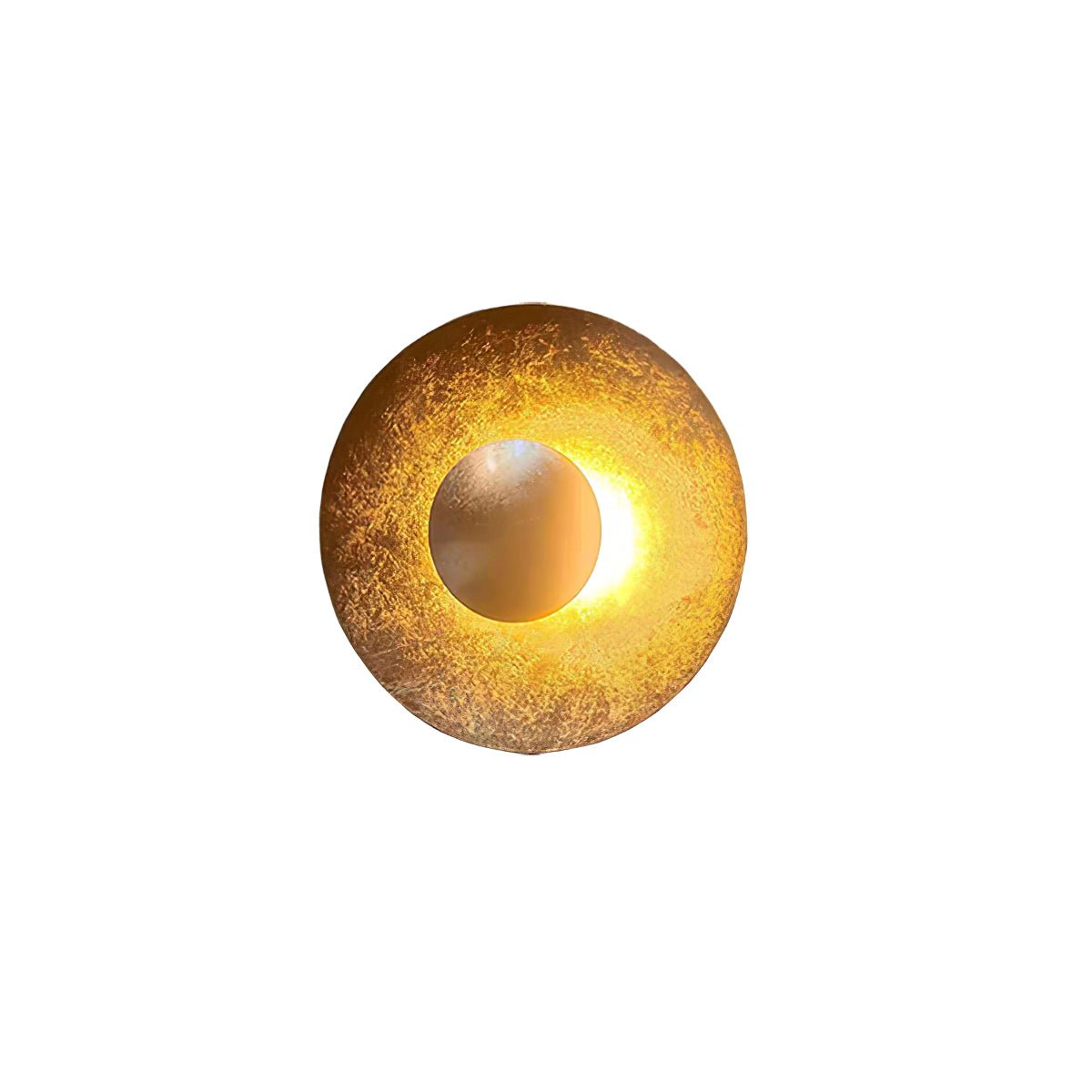 Layered Gold Disc LED Wall Light