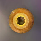 Layered Gold Disc LED Wall Light