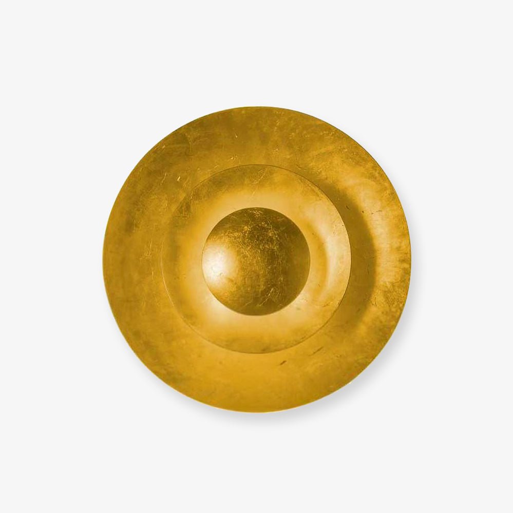 Layered Gold Disc LED Wall Light