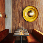 Layered Gold Disc LED Wall Light