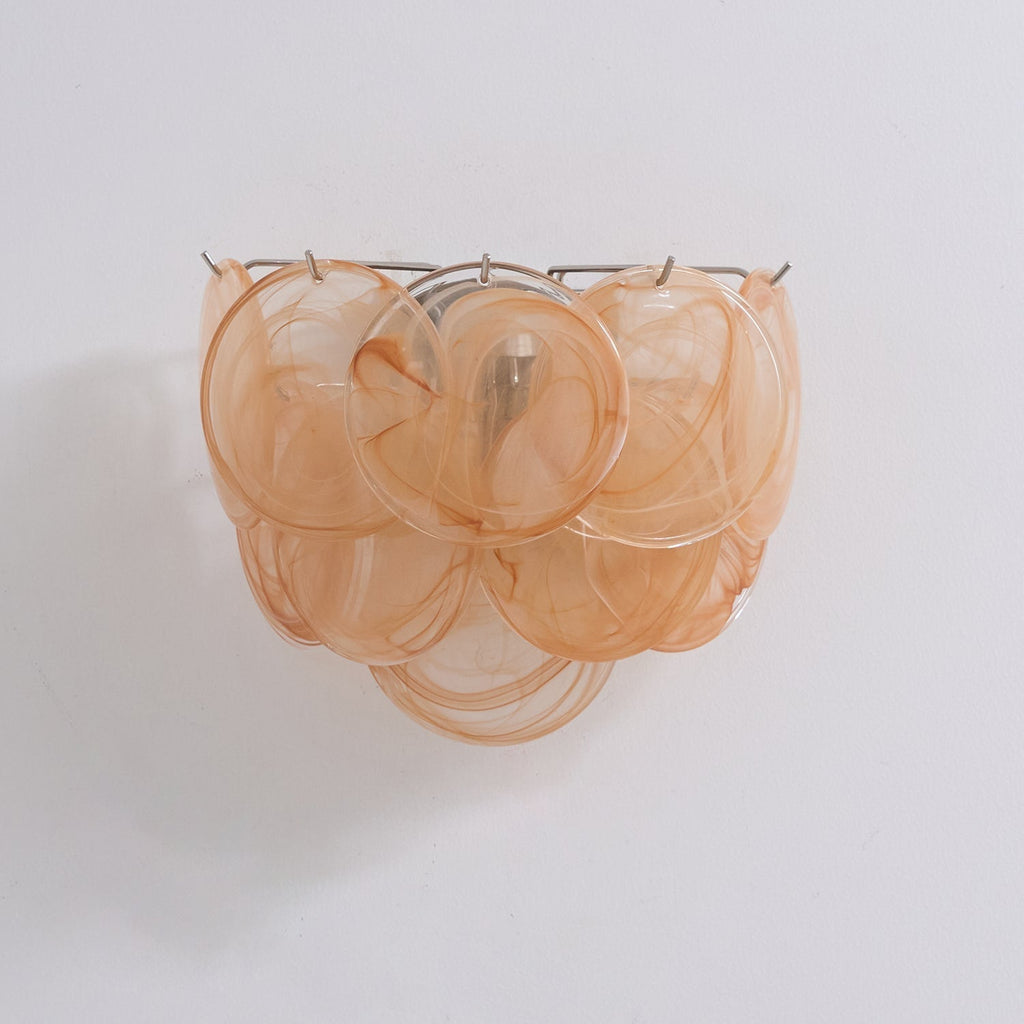 Layered Murano Glass Disc Wall Light