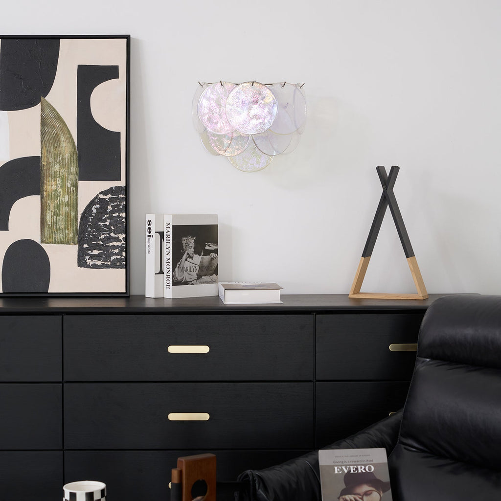 Layered Murano Glass Disc Wall Light