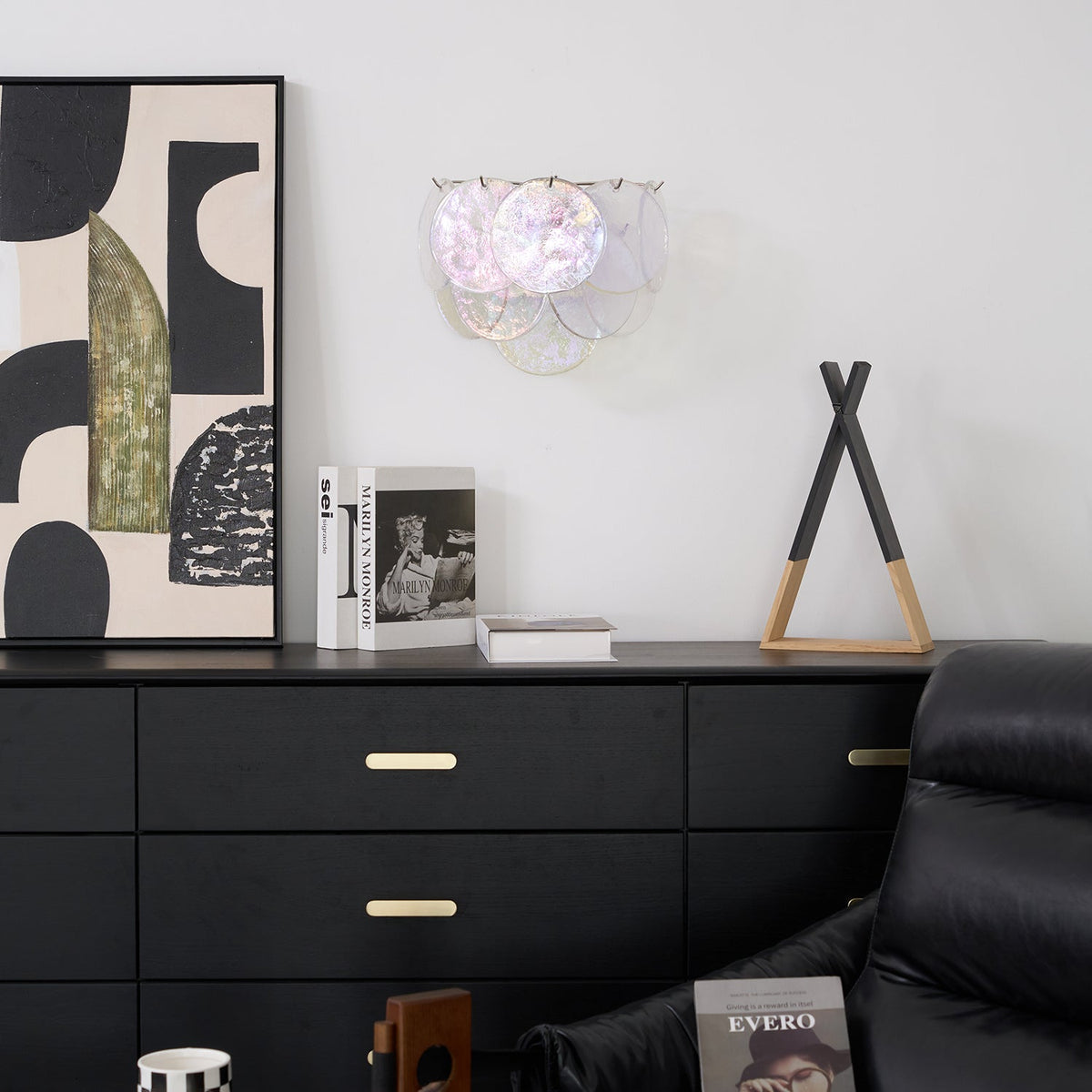 Layered Murano Glass Disc Wall Light