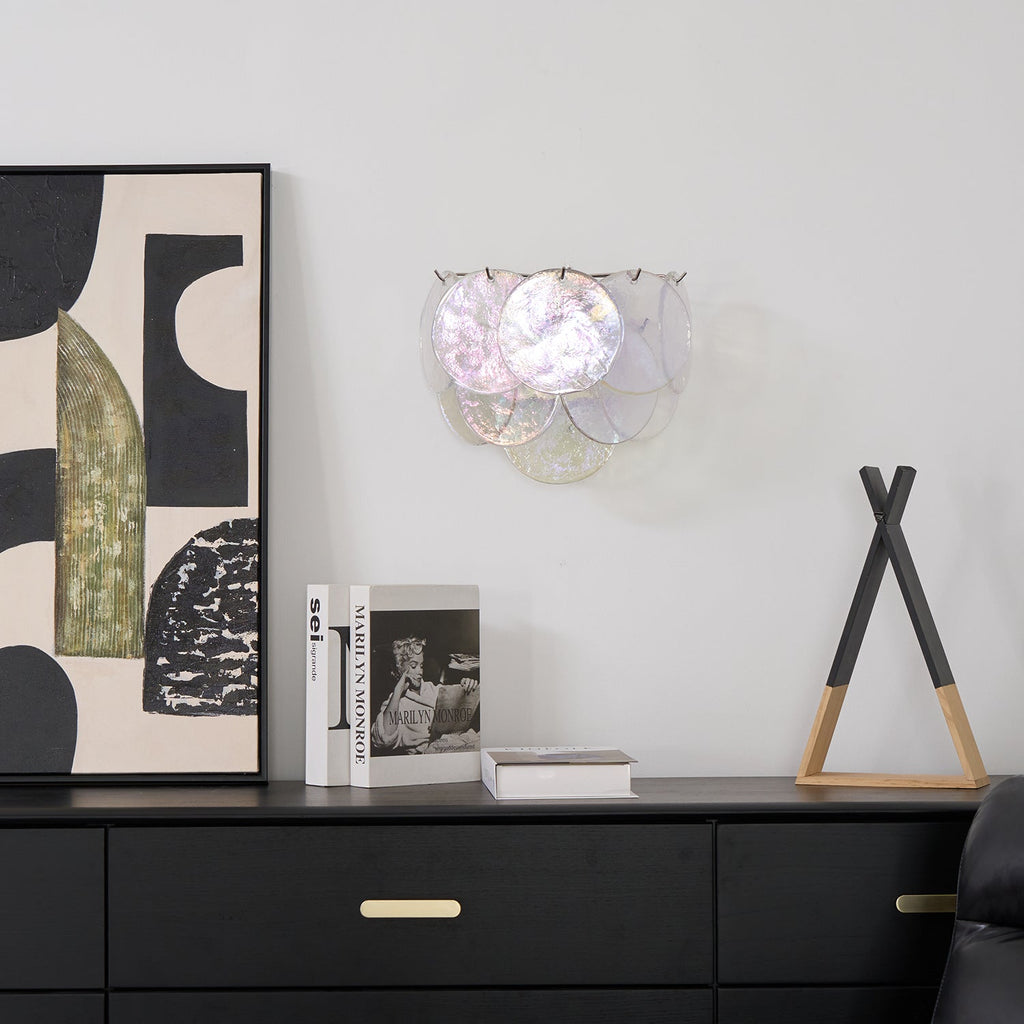 Layered Murano Glass Disc Wall Light