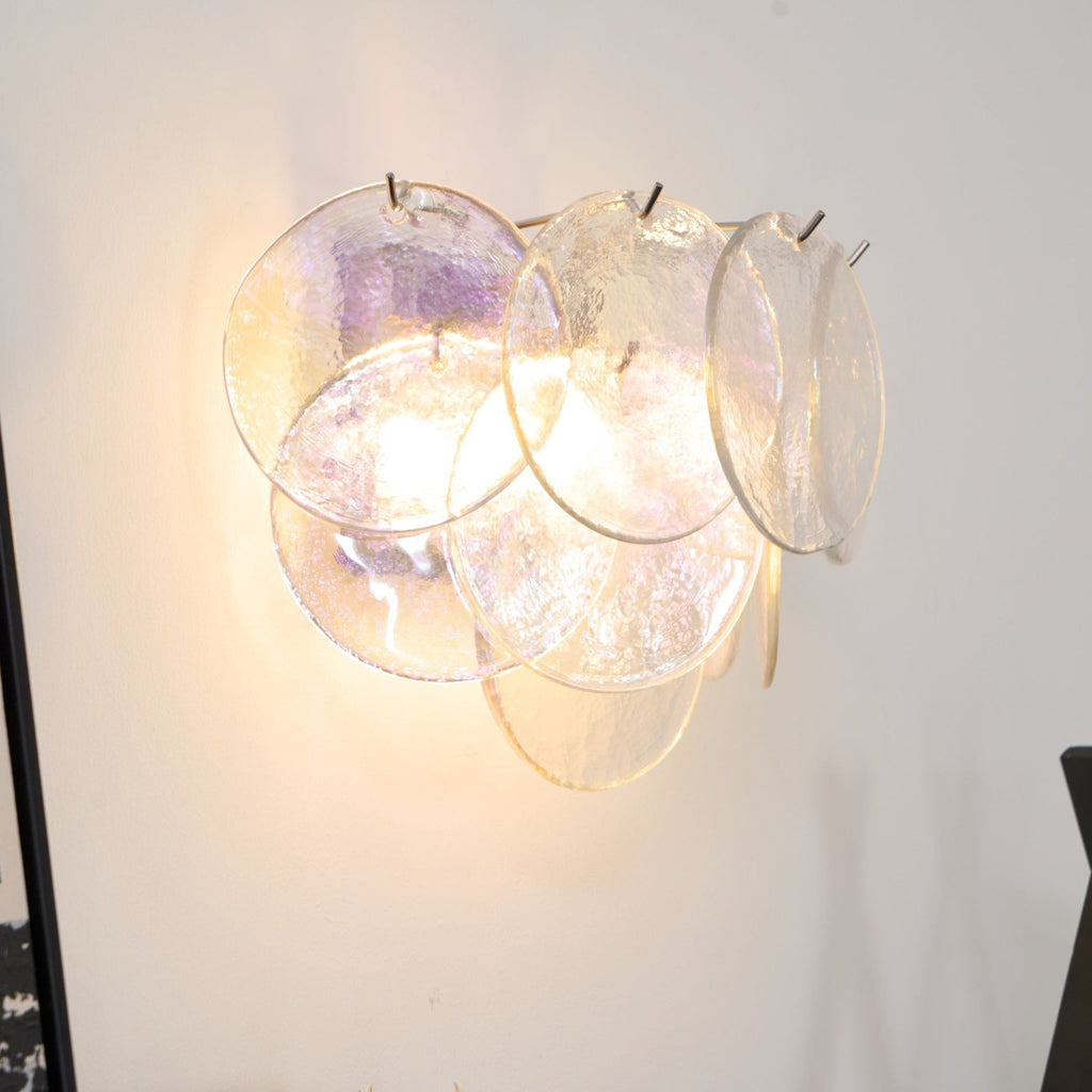 Layered Murano Glass Disc Wall Light