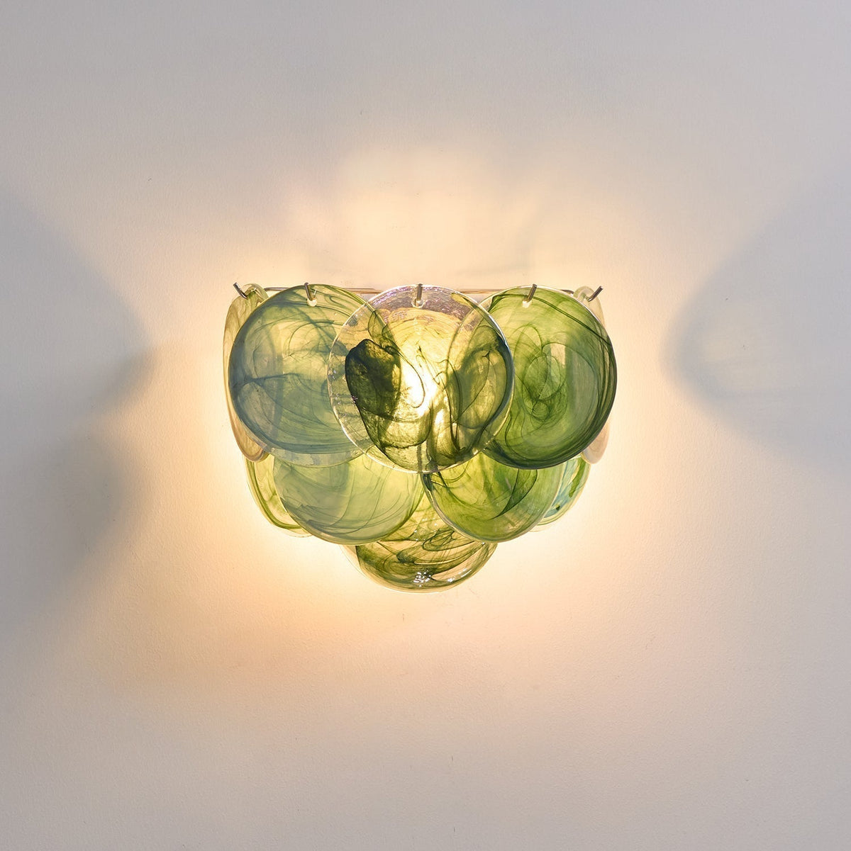 Layered Murano Glass Disc Wall Light