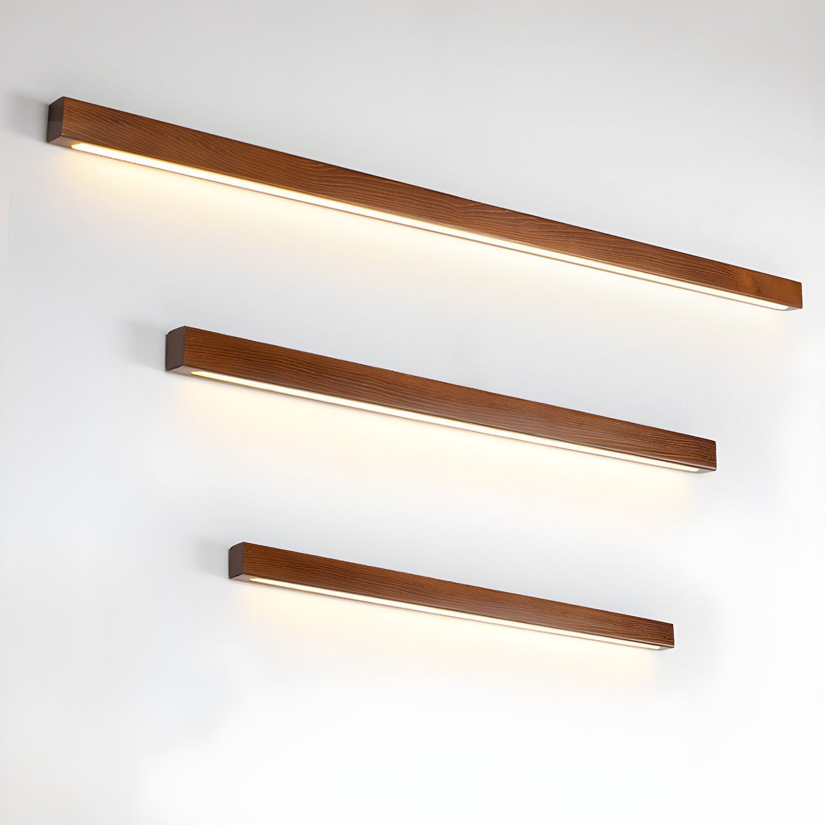 Linear Wood Integrated LED Wall Light