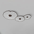 Lotus Leaf Wood-Effect LED Flush Ceiling Light