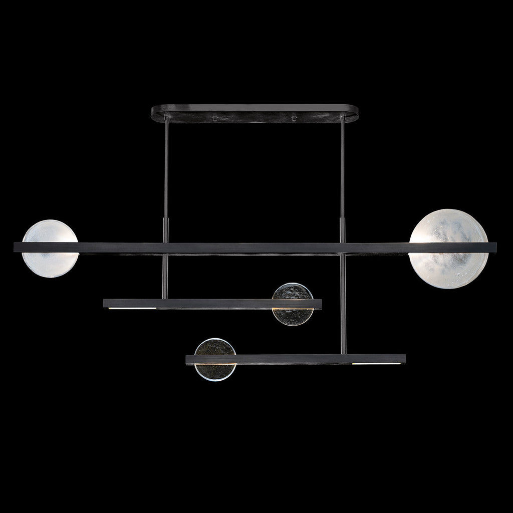 Lunar Glass 66.5-Inch Linear Pendant