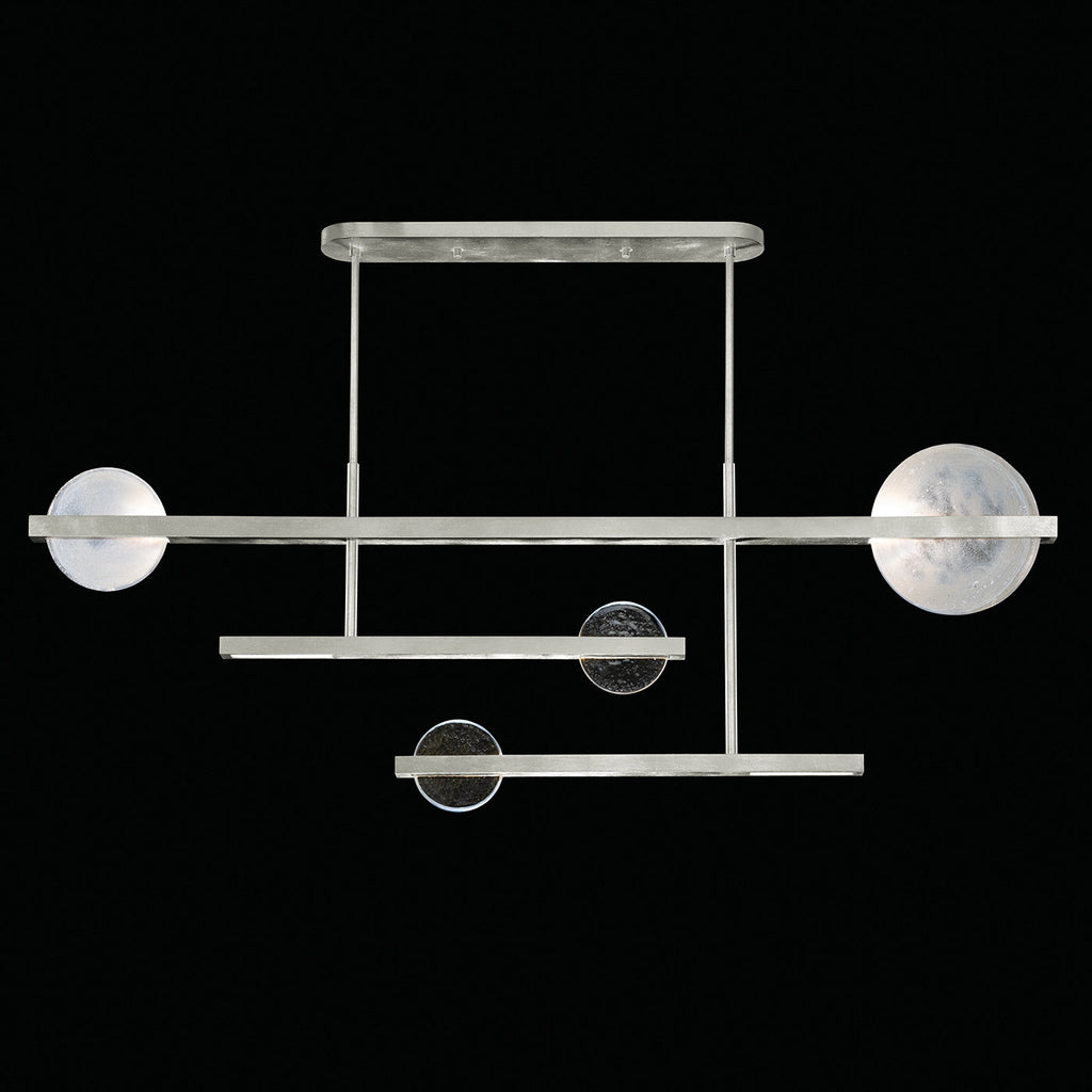 Lunar Glass 66.5-Inch Linear Pendant