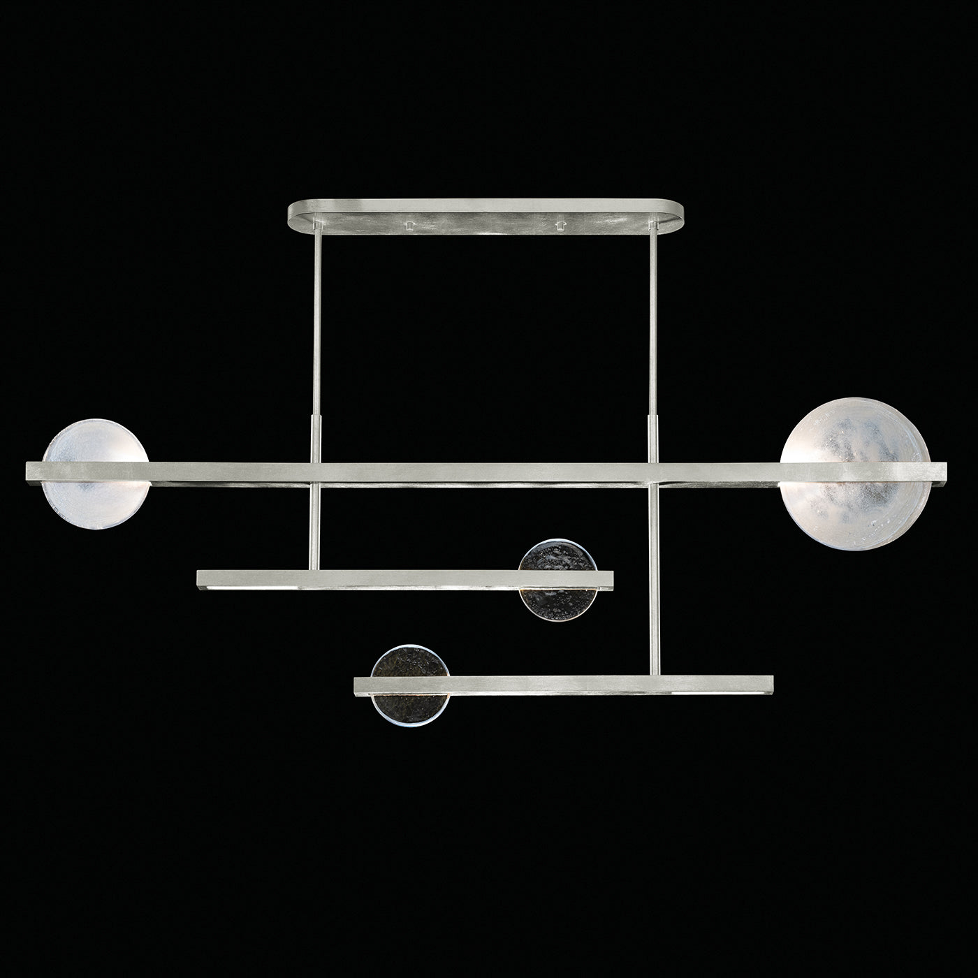 Lunar Glass 66.5-Inch Linear Pendant