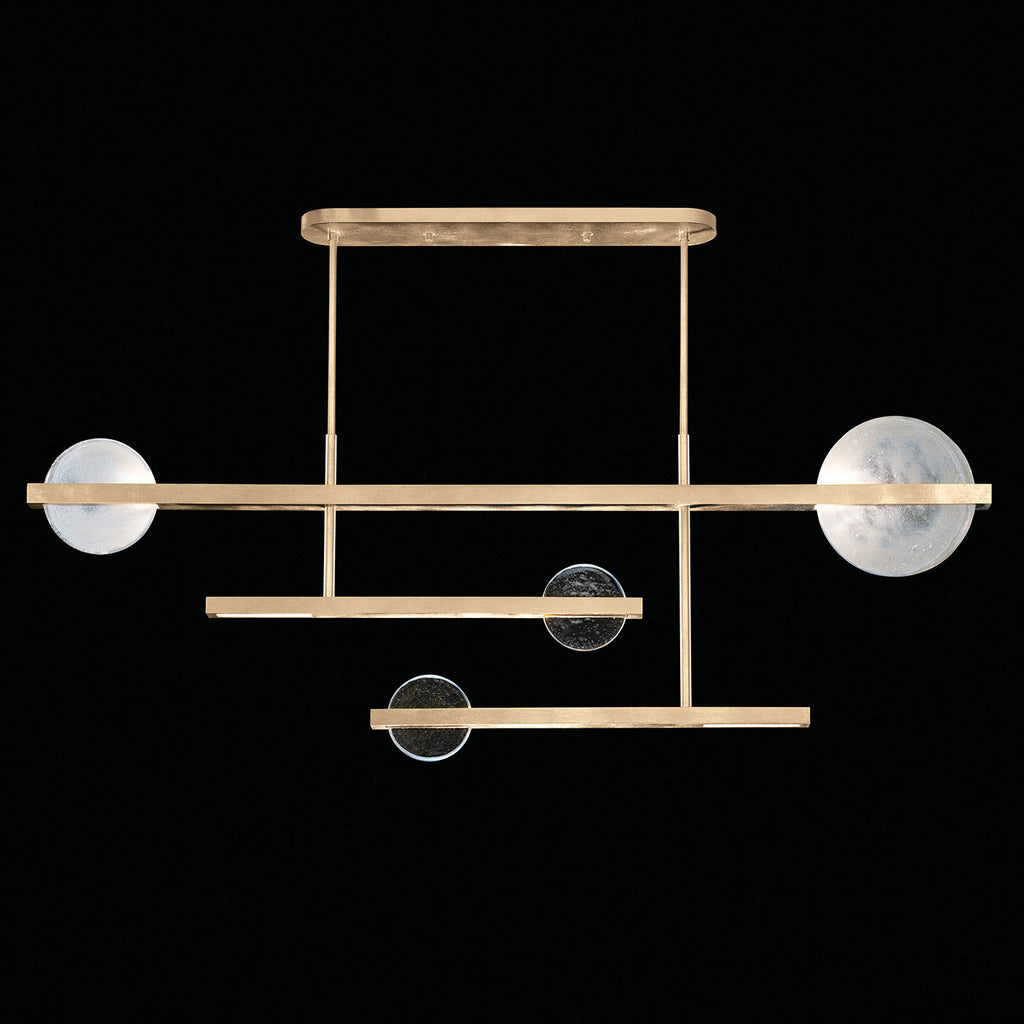 Lunar Glass 66.5-Inch Linear Pendant