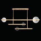 Lunar Glass 66.5-Inch Linear Pendant