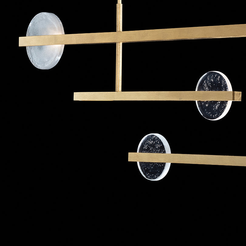 Lunar Glass 66.5-Inch Linear Pendant