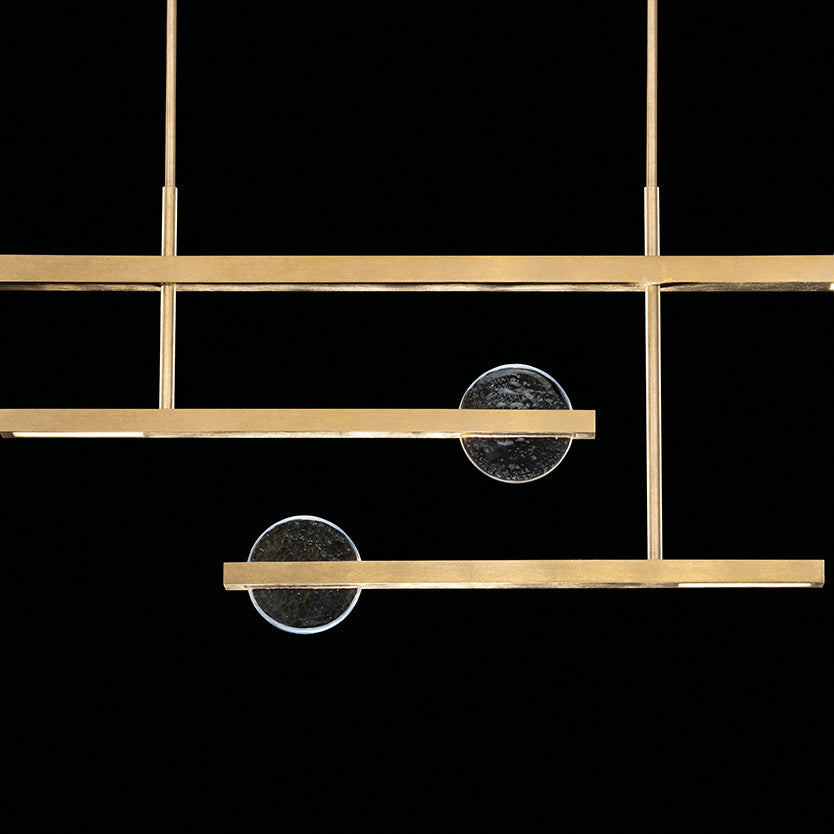 Lunar Glass 66.5-Inch Linear Pendant