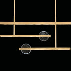 Lunar Glass 66.5-Inch Linear Pendant