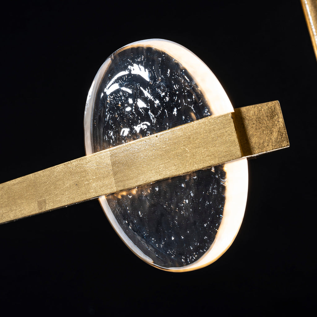 Lunar Glass 66.5-Inch Linear Pendant