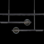 Lunar Glass 66.5-Inch Linear Pendant