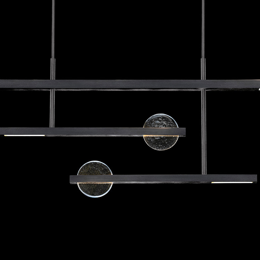 Lunar Glass 66.5-Inch Linear Pendant