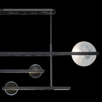 Lunar Glass 66.5-Inch Linear Pendant