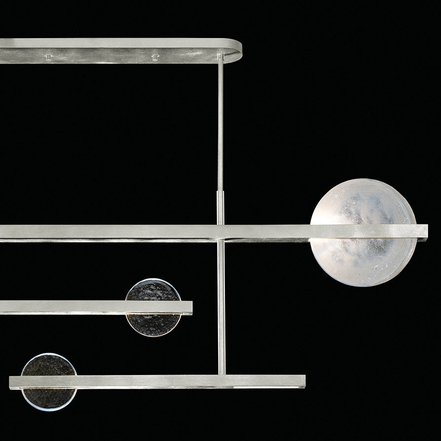 Lunar Glass 66.5-Inch Linear Pendant