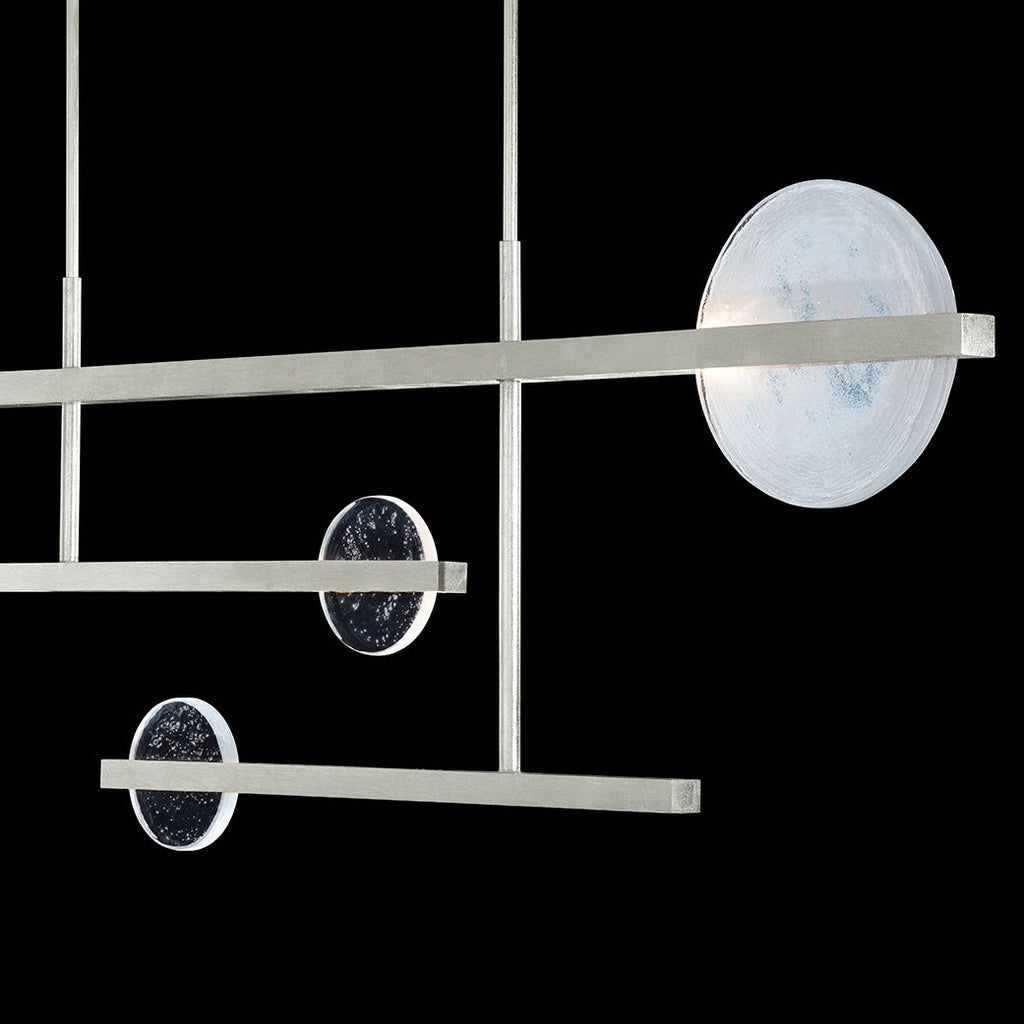 Lunar Glass 66.5-Inch Linear Pendant