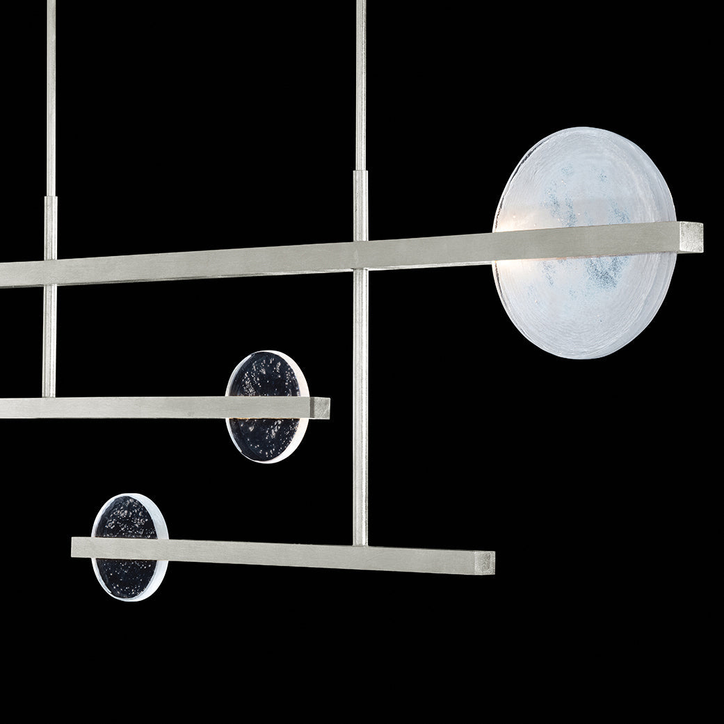 Lunar Glass 66.5-Inch Linear Pendant
