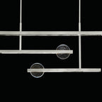 Lunar Glass 66.5-Inch Linear Pendant