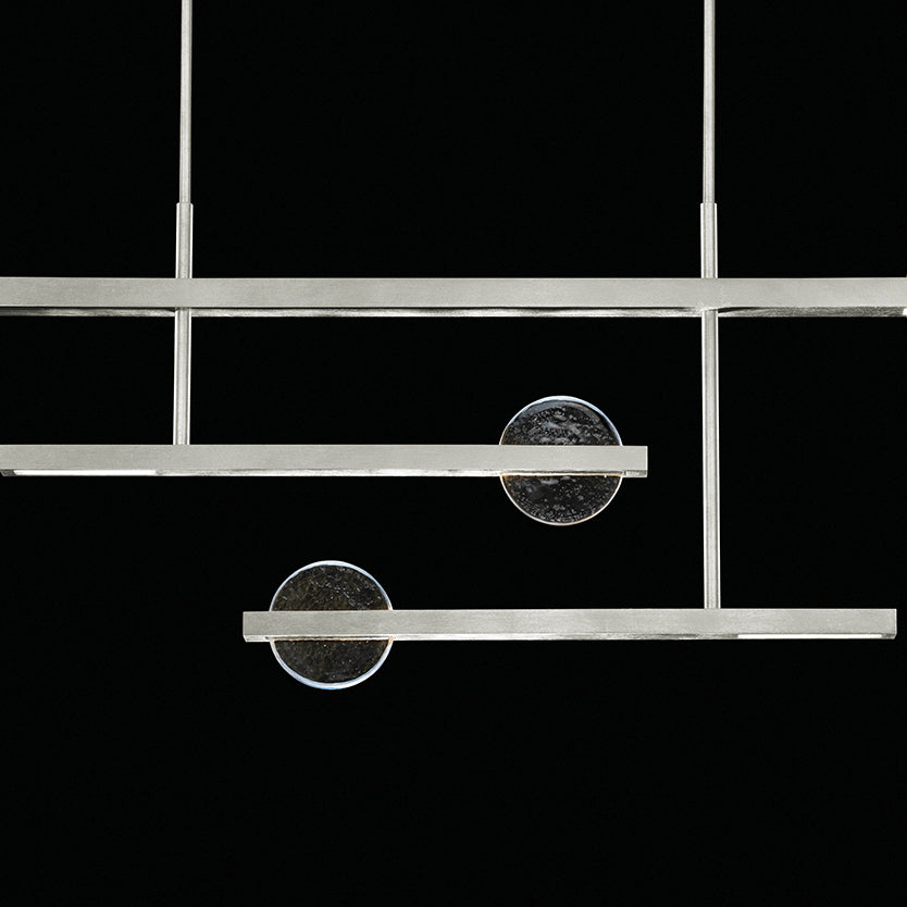 Lunar Glass 66.5-Inch Linear Pendant