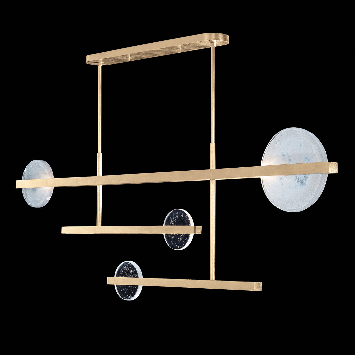 Lunar Glass 66.5-Inch Linear Pendant