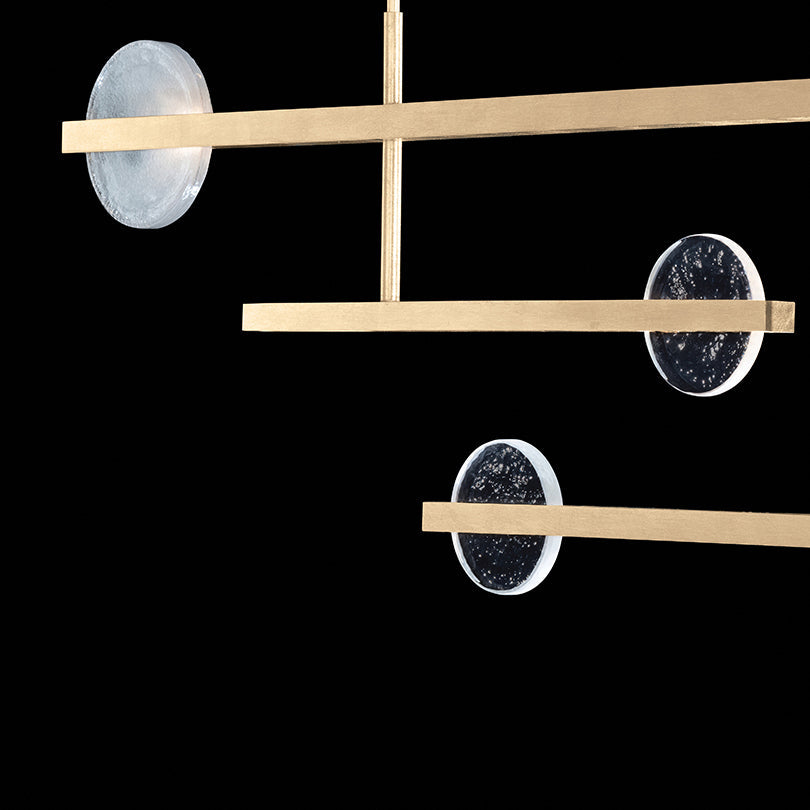 Lunar Glass 66.5-Inch Linear Pendant
