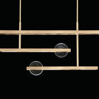 Lunar Glass 66.5-Inch Linear Pendant