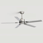 Minimalist 52-Inch Metal Ceiling Fan