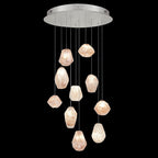 Natural Quartz Glass 22-Inch Round Pendant