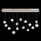 Nebula Dichroic Crystal 48-Inch Linear Pendant / Gold