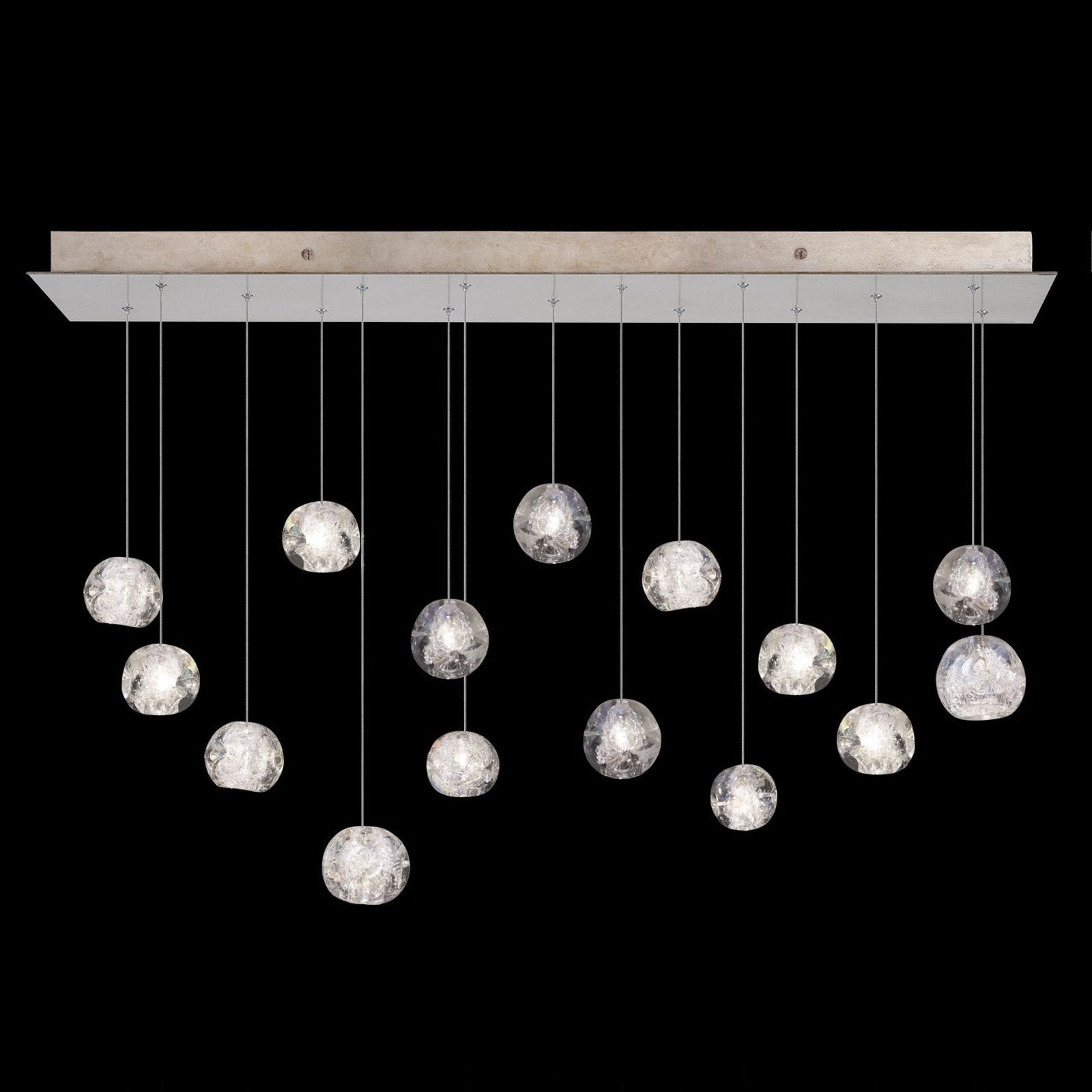 Nebula Dichroic Crystal 48-Inch Linear Pendant / Gold