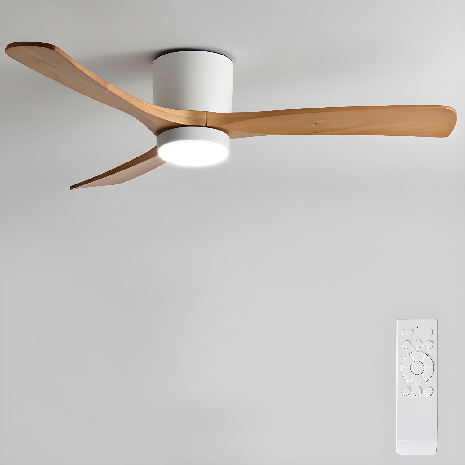Nordic Wood 42/48-Inch LED Ceiling Fan