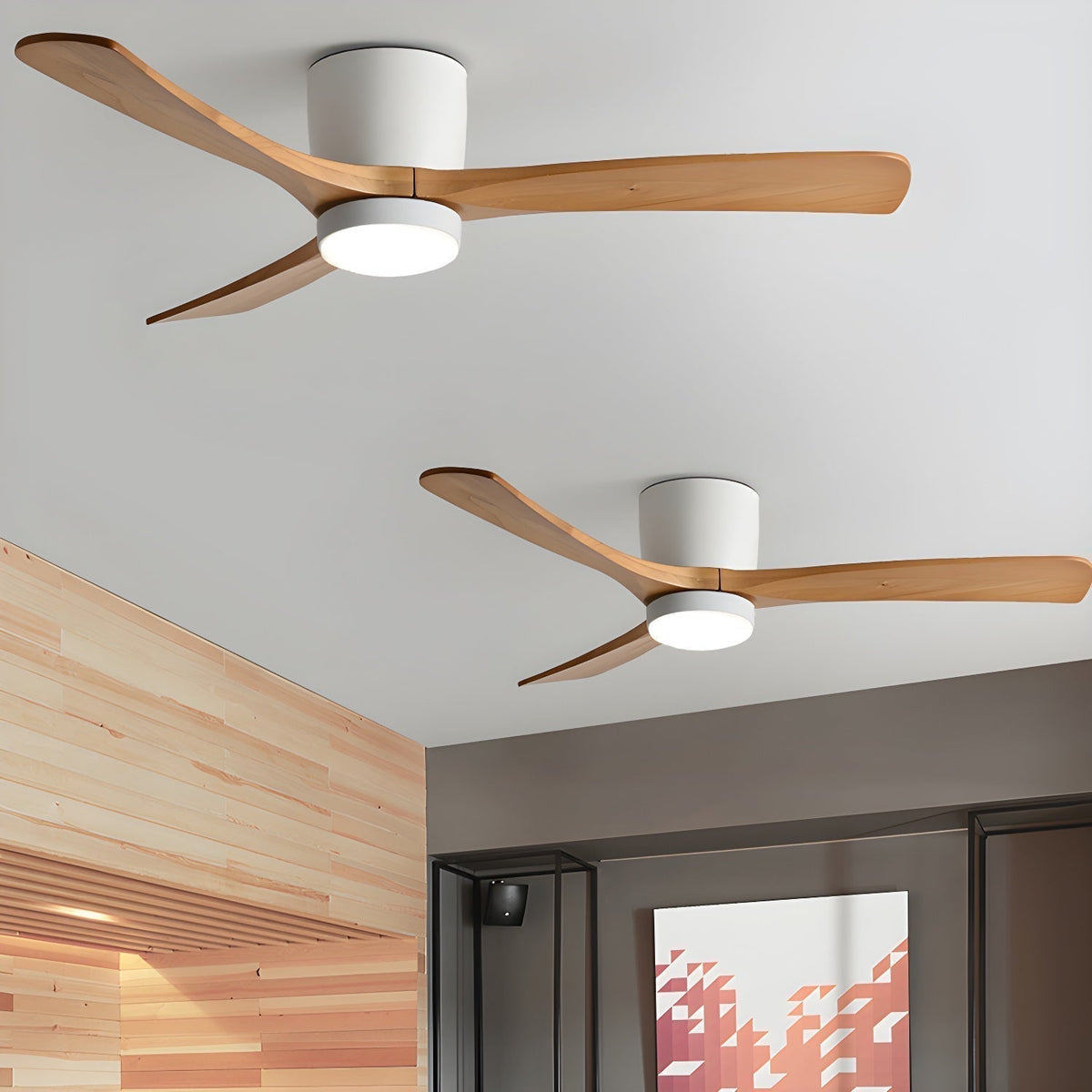 Nordic Wood 42/48-Inch LED Ceiling Fan