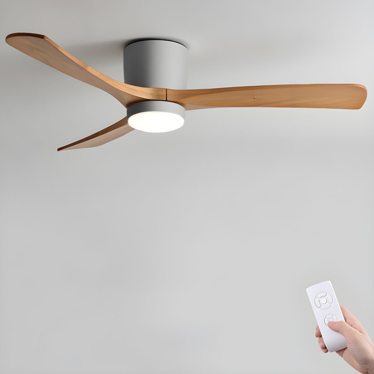 Nordic Wood 42/48-Inch LED Ceiling Fan