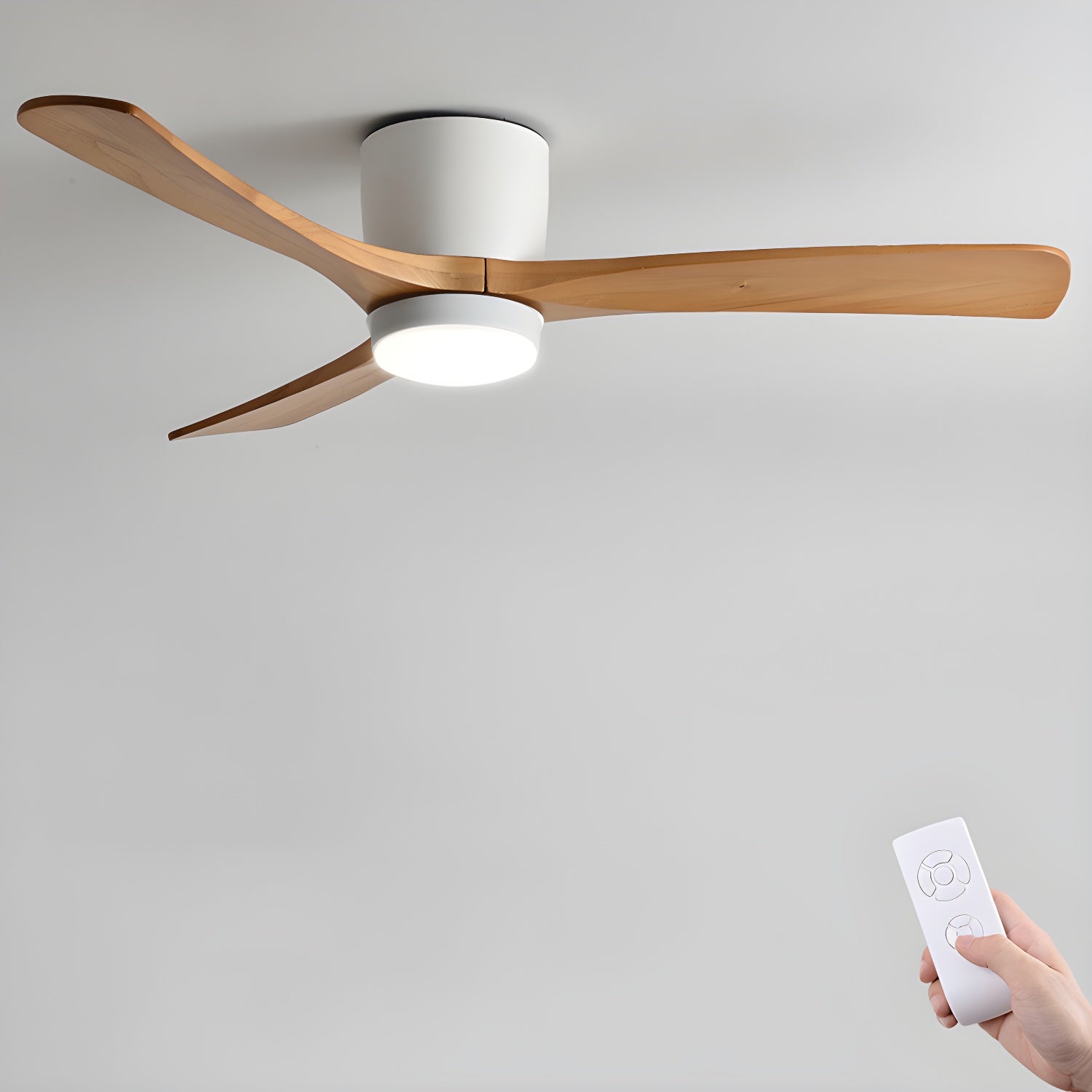 Nordic Wood 42/48-Inch LED Ceiling Fan