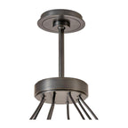 Opal Glass Pillar 8-Light Chandelier