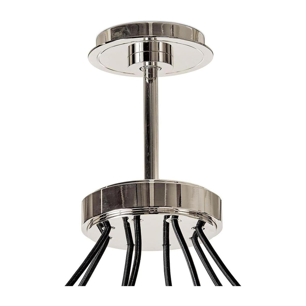 Opal Glass Pillar 8-Light Chandelier