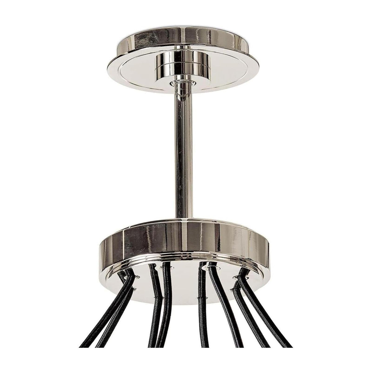 Opal Glass Pillar 8-Light Chandelier